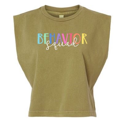 BEHAVIOR SQUAD ABA Therapist RBT Therapy Behaviour Team Garment-Dyed Women's Muscle Tee