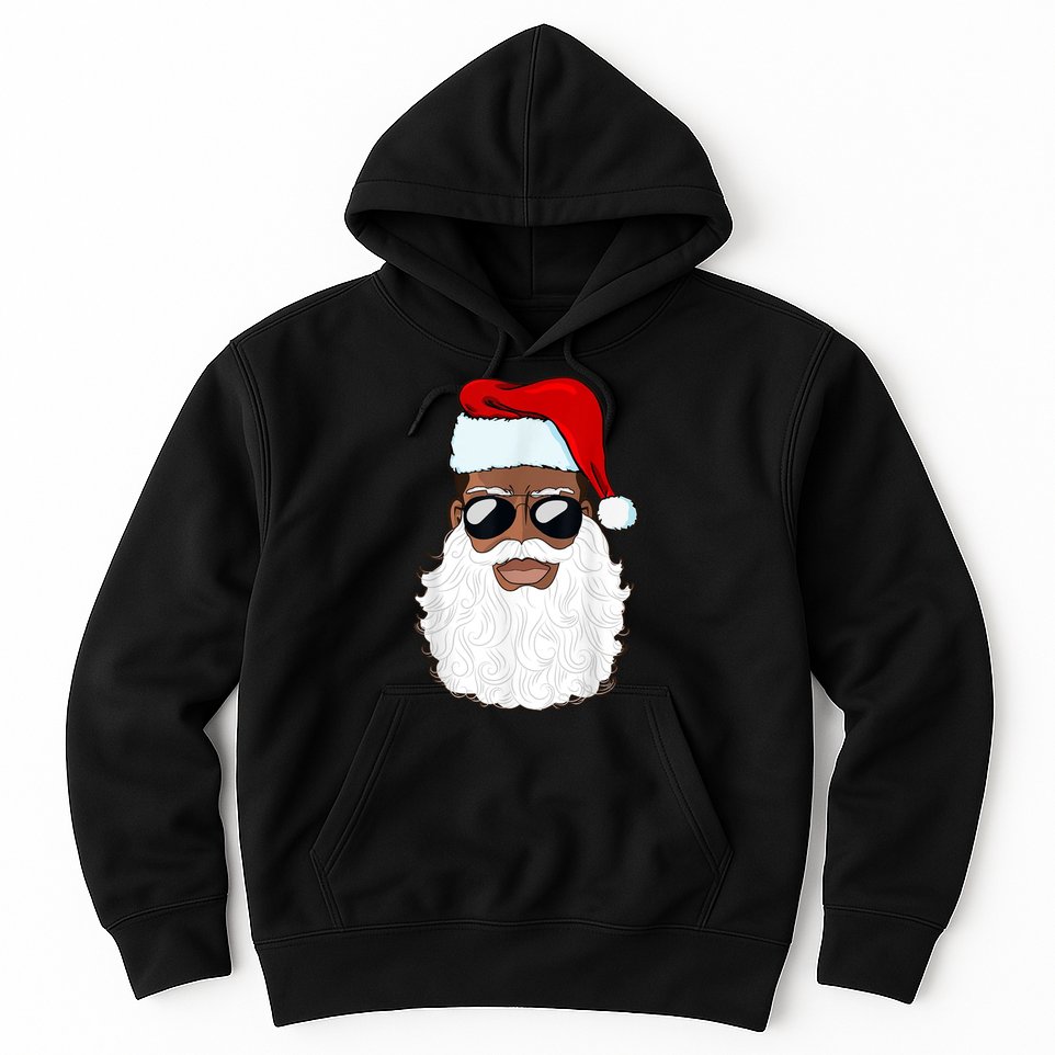 Black Santa African American Hoodie