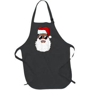 Black Santa African American Full-Length Apron With Pockets