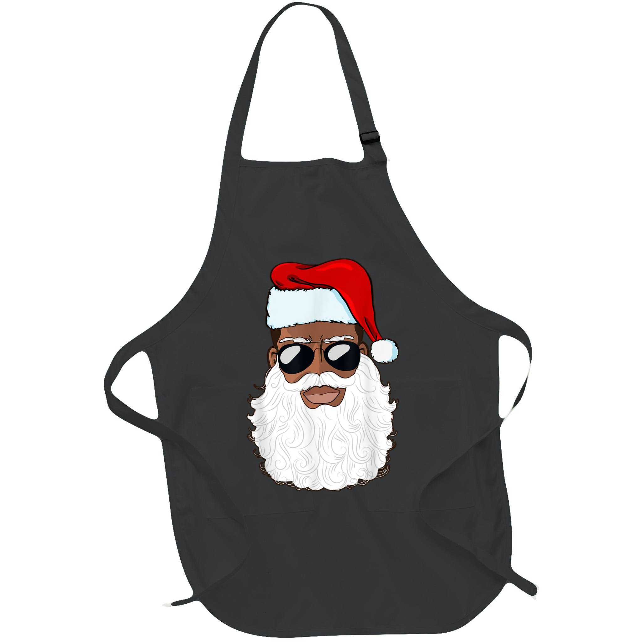 Black Santa African American Apron