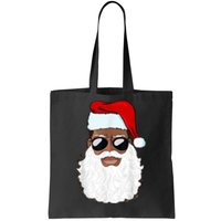 Black Santa African American Tote Bag