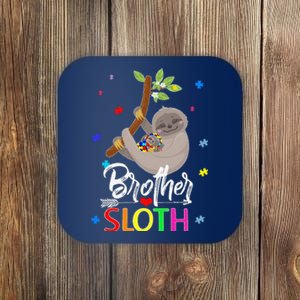 Brother Sloth Autism Awareness Love Supports Coaster