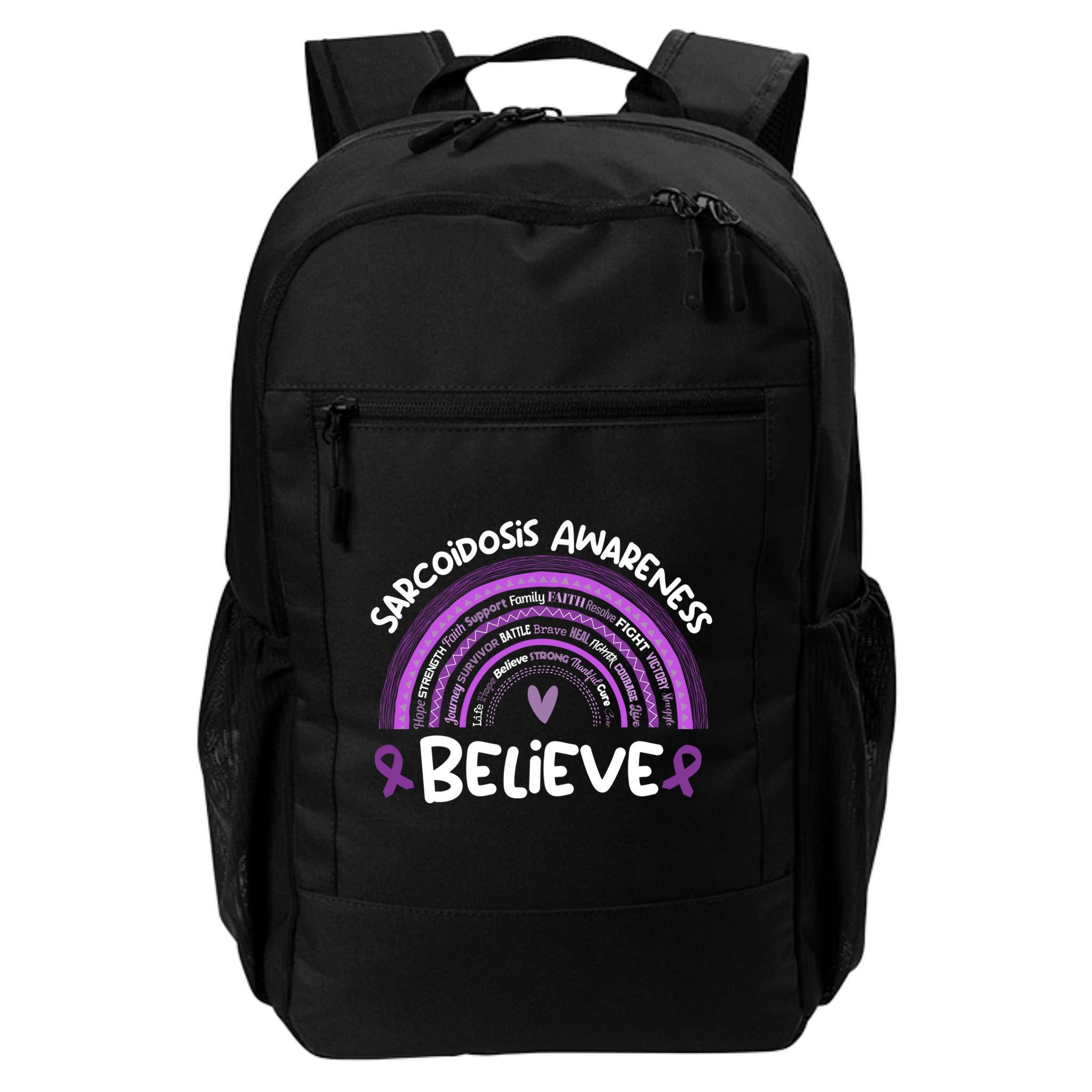 Believe Sarcoidosis Awareness Month Gift Sarcoidosis Cute Gift Backpack