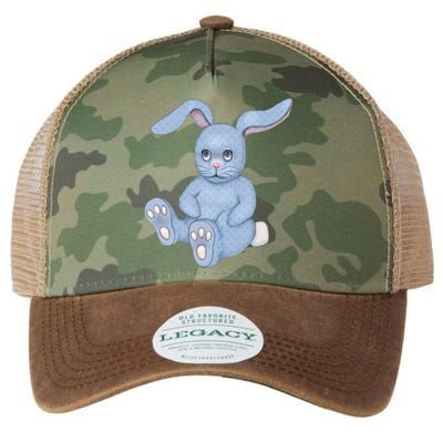 Blue Stuffed Animal Rabbit Legacy Tie Dye Trucker Hat