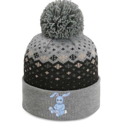 Blue Stuffed Animal Rabbit The Baniff Cuffed Pom Beanie