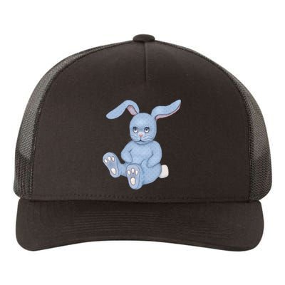 Blue Stuffed Animal Rabbit Yupoong Adult 5-Panel Trucker Hat