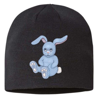 Blue Stuffed Animal Rabbit Sustainable Beanie