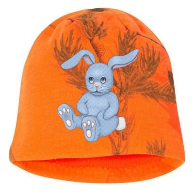 Blue Stuffed Animal Rabbit Kati - Camo Knit Beanie