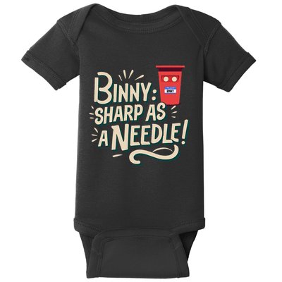 Binny Sharp As A Needle Kensington Avenue Camera Club Baby Bodysuit