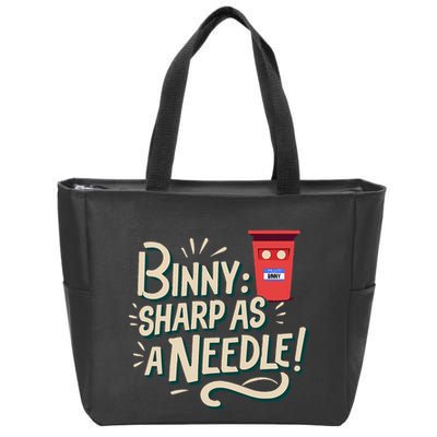 Binny Sharp As A Needle Kensington Avenue Camera Club Zip Tote Bag