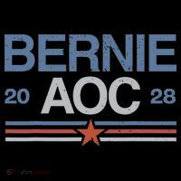 Bernie Sanders And Aoc Drawstring Bag