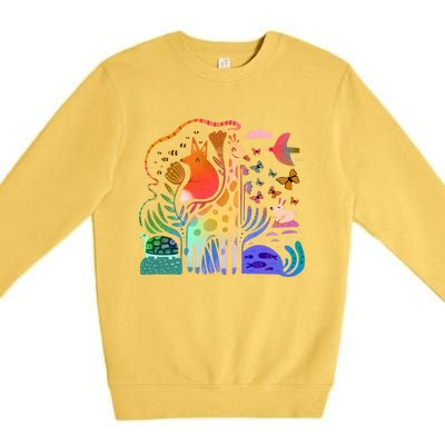 Biodiversity Science Animal Nature Premium Crewneck Sweatshirt