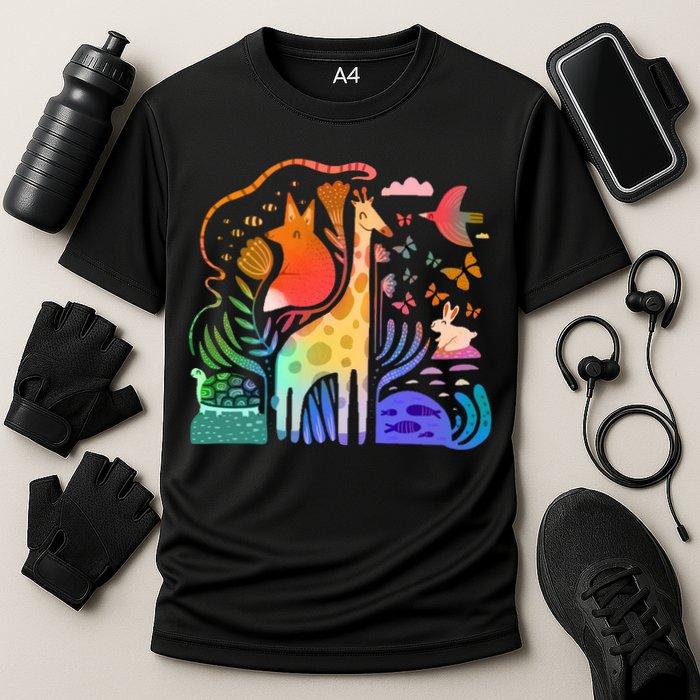 Biodiversity Science Animal Nature Cooling Performance Crew T-Shirt