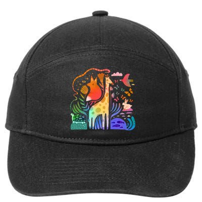 Biodiversity Science Animal Nature 7-Panel Snapback Hat