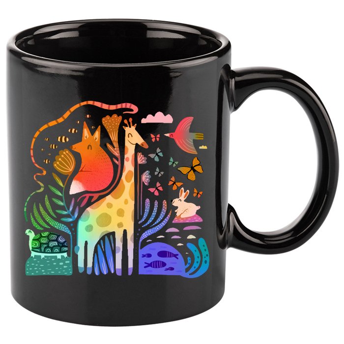 Biodiversity Science Animal Nature 11oz C Handle Ceramic Mug