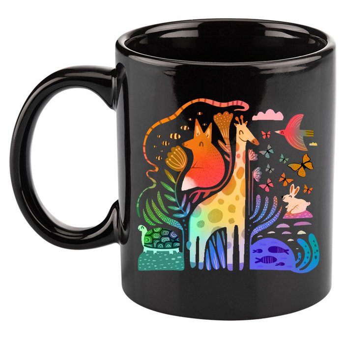 Biodiversity Science Animal Nature 11oz C Handle Ceramic Mug