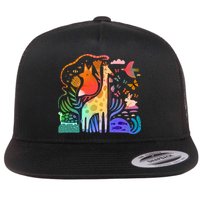 Biodiversity Science Animal Nature Flat Bill Trucker Hat