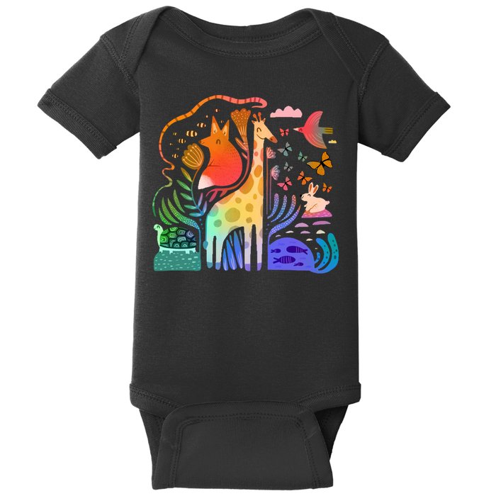Biodiversity Science Animal Nature Baby Bodysuit