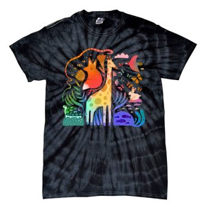 Biodiversity Science Animal Nature Tie-Dye T-Shirt