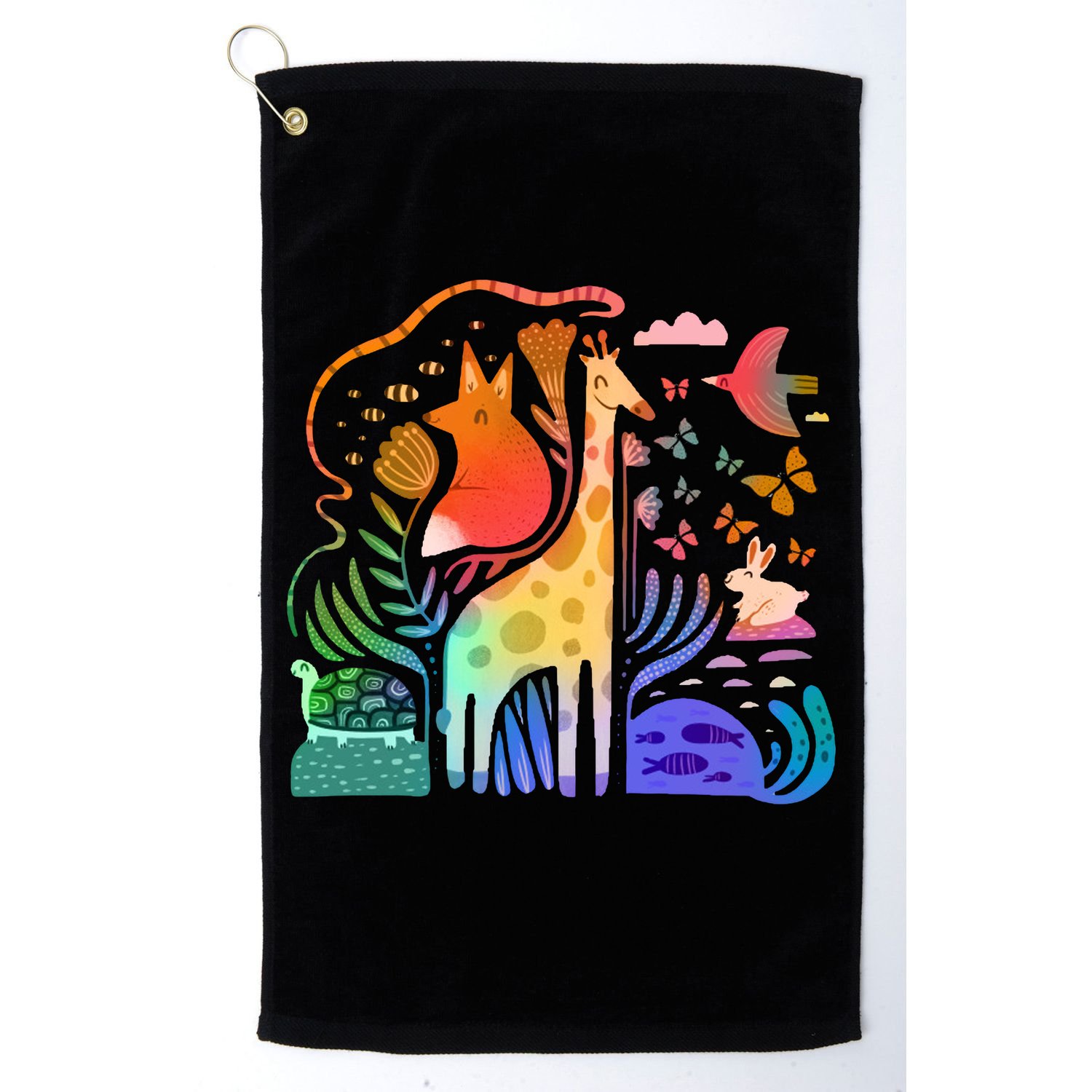 Biodiversity Science Animal Nature Golf Towel