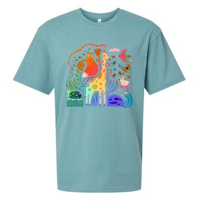 Biodiversity Science Animal Nature Sueded Cloud Jersey T-Shirt