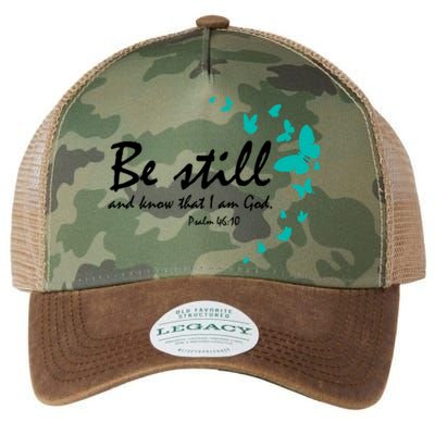 Be Still And Know That I Am God Christian Religious Funny Gift Legacy Tie Dye Trucker Hat