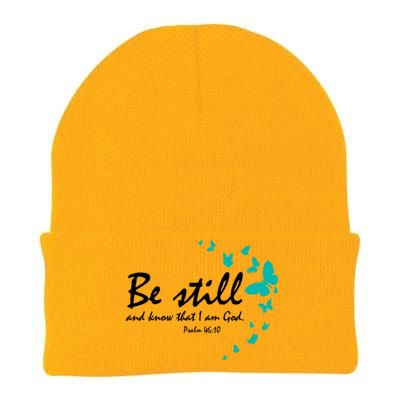 Be Still And Know That I Am God Christian Religious Funny Gift Knit Cap Winter Beanie