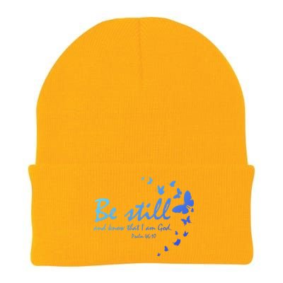 Be Still And Know That I Am God Christian Religious Funny Gift Knit Cap Winter Beanie