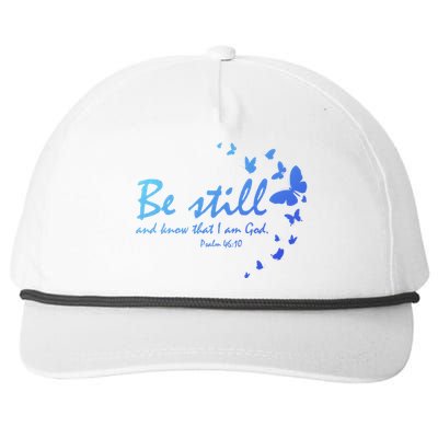 Be Still And Know That I Am God Christian Religious Funny Gift Snapback Five-Panel Rope Hat