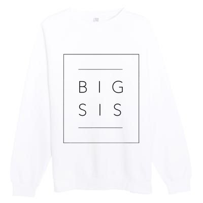 Big Sister Announcement Promoted to Big Sis Premium Crewneck Sweatshirt