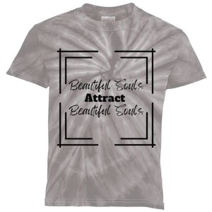 Beautiful Souls Attract Beautiful Souls Summer Kids Tie-Dye T-Shirt