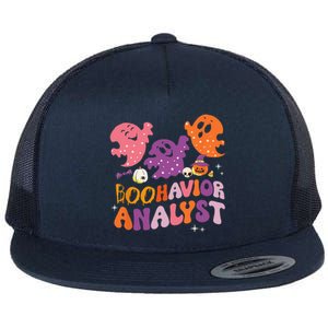 Boohavior Squad Analyst Squad ABA Therapist Halloween Flat Bill Trucker Hat