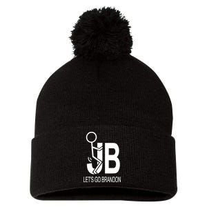 Biden Screwing America LetS Go Brandon Pom Pom 12in Knit Beanie