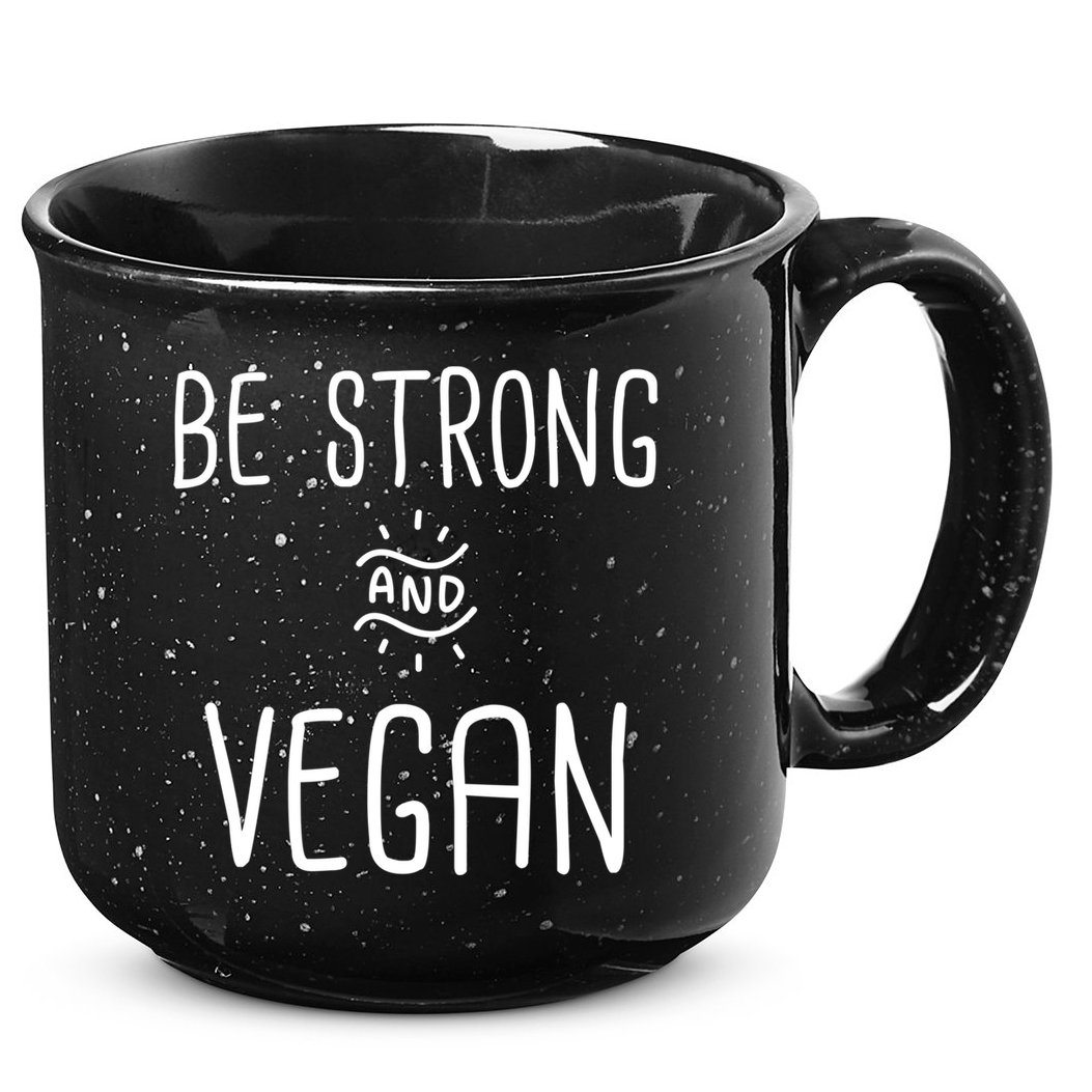 Be Strong And Vegan Design Gift For Christian Vegetarians Gift 15oz Campfire Ceramic Mug