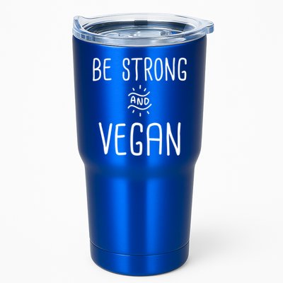 Be Strong And Vegan Design Gift For Christian Vegetarians Gift Tumbler