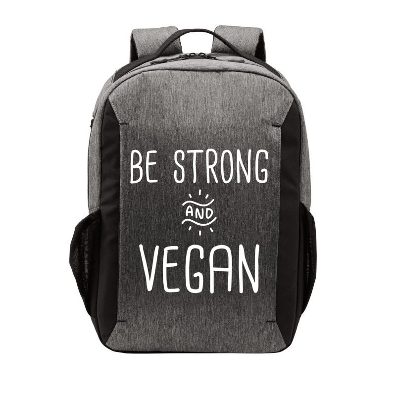 Be Strong And Vegan Design Gift For Christian Vegetarians Gift Vector Backpack