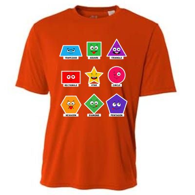 Basic Shapes And Preschoolers Learning Cooling Performance Crew T-Shirt