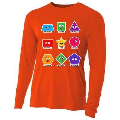 Basic Shapes And Preschoolers Learning Cooling Performance Long Sleeve Crew