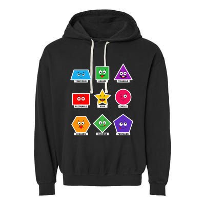 Basic Shapes And Preschoolers Learning Garment-Dyed Fleece Hoodie