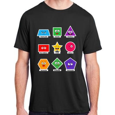 Basic Shapes And Preschoolers Learning Adult ChromaSoft Performance T-Shirt