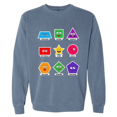 Basic Shapes And Preschoolers Learning Garment-Dyed Sweatshirt