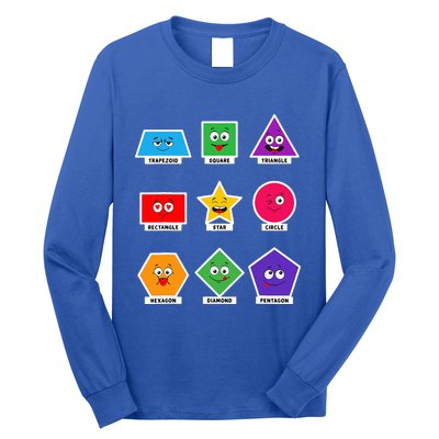 Basic Shapes And Preschoolers Learning Long Sleeve Shirt