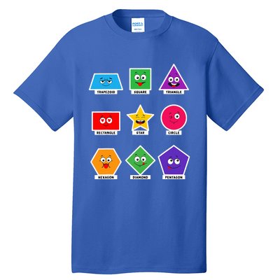 Basic Shapes And Preschoolers Learning Tall T-Shirt