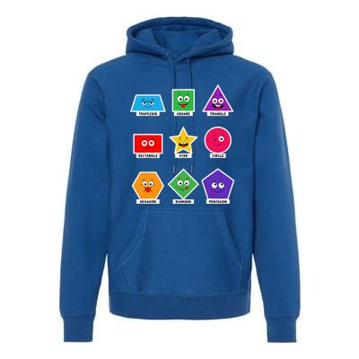 Basic Shapes And Preschoolers Learning Premium Hoodie