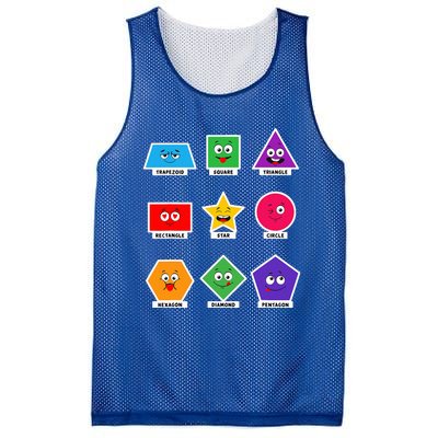 Basic Shapes And Preschoolers Learning Mesh Reversible Basketball Jersey Tank