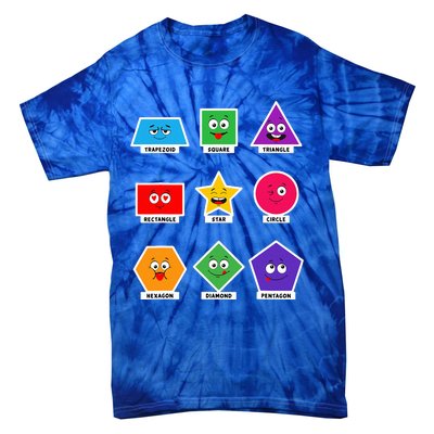 Basic Shapes And Preschoolers Learning Tie-Dye T-Shirt