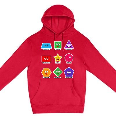 Basic Shapes And Preschoolers Learning Premium Pullover Hoodie