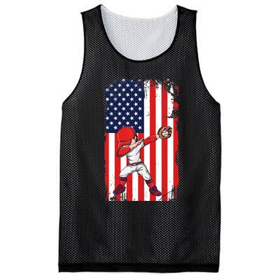 Baseballer Sports Athlete US Flag Dabbing Baseball Player Mesh Reversible Basketball Jersey Tank