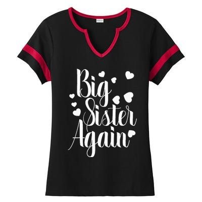 Big Sister Again Ladies Halftime Notch Neck Tee