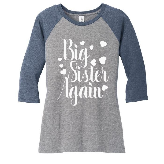 Big Sister Again Women's Tri-Blend 3/4-Sleeve Raglan Shirt